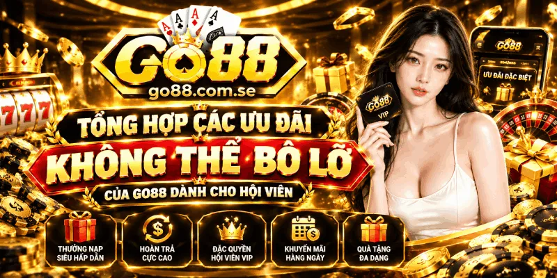 Tổng hợp các ưu đãi không thể bỏ lỡ của GO88 dành cho hội viên